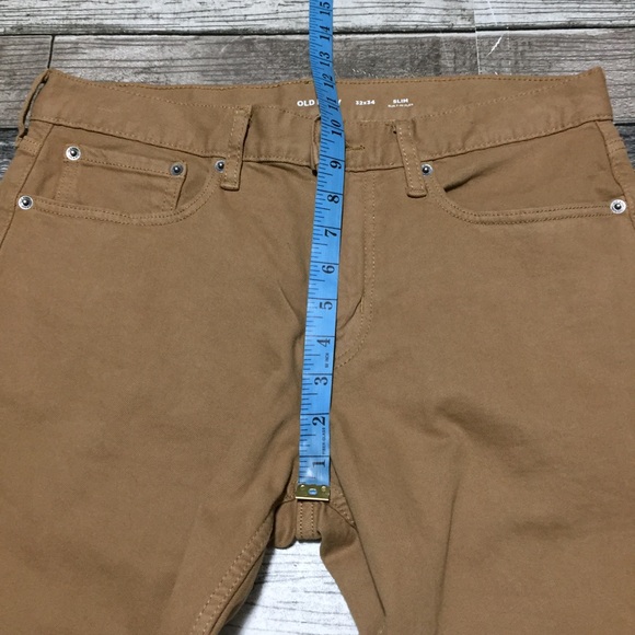 Old Navy Slim Jeans Men’s 32x34 Brown Tan Built In Flex Denim - Picture 3 of 9
